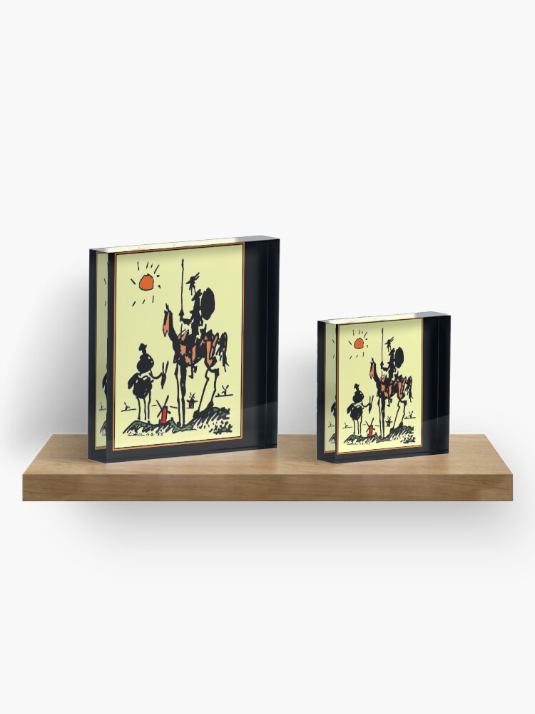 Alternate view of DON QUIXOTE : Vintage 1955 Picasso Painting Print Acrylic Block