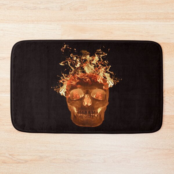 Item preview, Orange Flame Skull designed and sold by Atteestude.