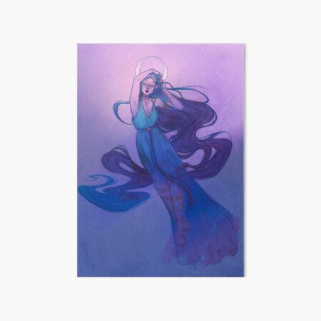 Selene - Greek Goddess of the Moon Art Board Print