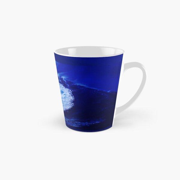Blue Ocean Wave! Face Mask with Ocean Design Tall Mug