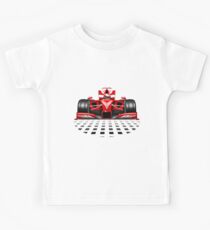 Formula 1 Red Race Car Kids Tee