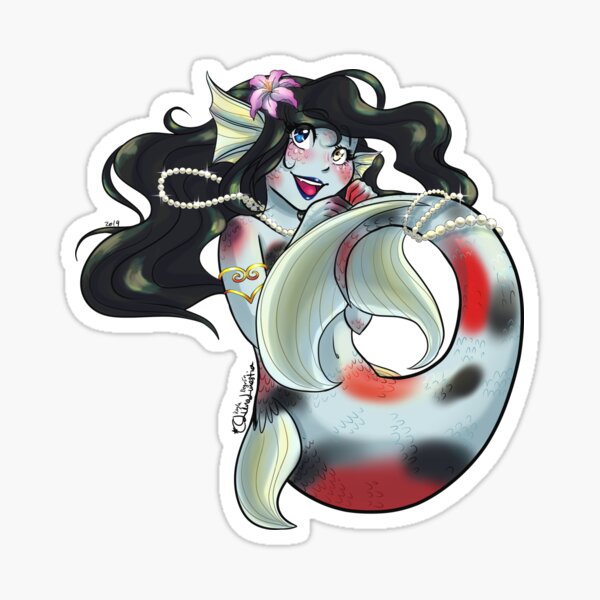 Koi Mermaid Sticker