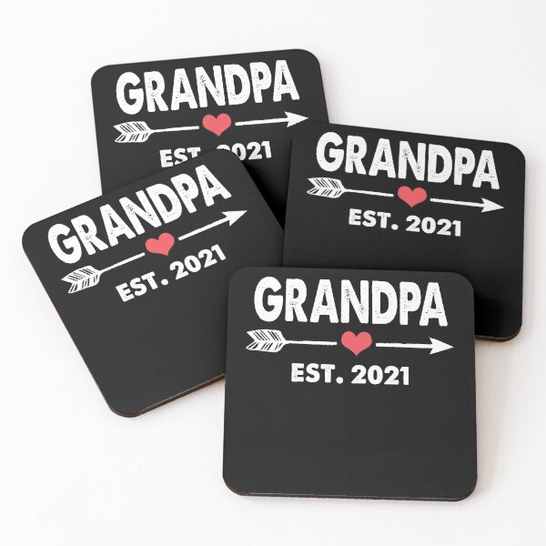 Item preview, Grandpa Est 2021 Funny Fathers Day Gifts Promoted To Parents Est. 2021 Future New Grandpa Baby Gift designed and sold by smtworld.