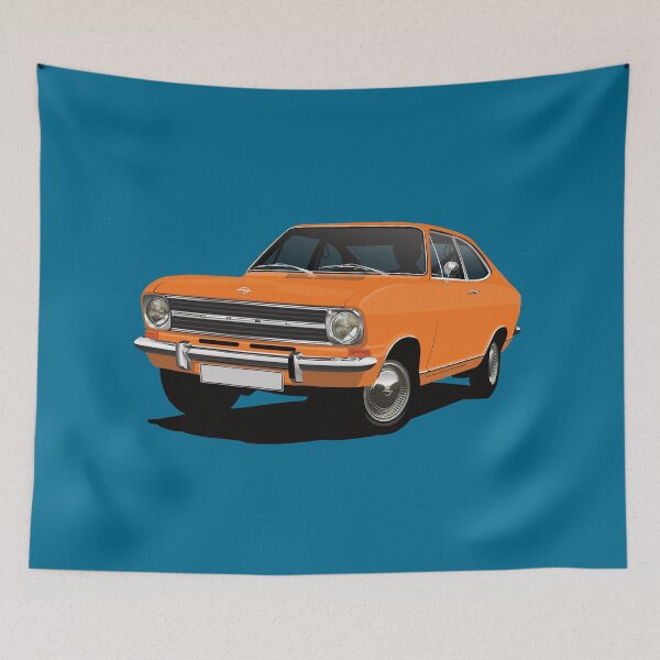 Item preview, Orange Kadett B Coupe - illustration designed and sold by knappidesign.