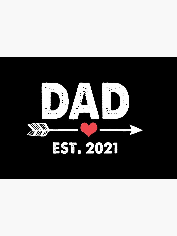 Download "Dad Est 2021 Funny Fathers Day Gifts Promoted To Daddy Est. 2021 Future New Dad Baby Gift" Mask ...