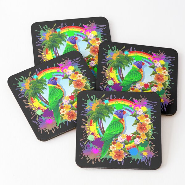 Item preview, Rainbow Lorikeet Parrot Art designed and sold by BluedarkArt.