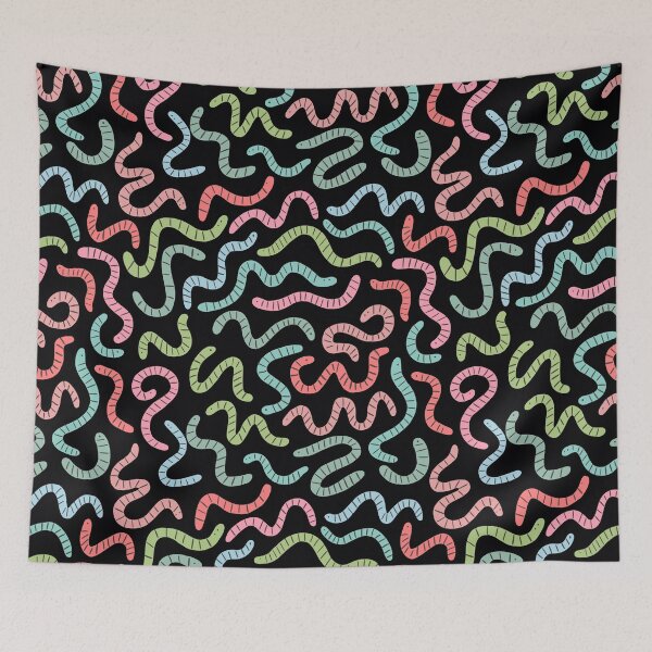 Item preview, Cute compost earthworms. Funny worms. designed and sold by kostolom3000.