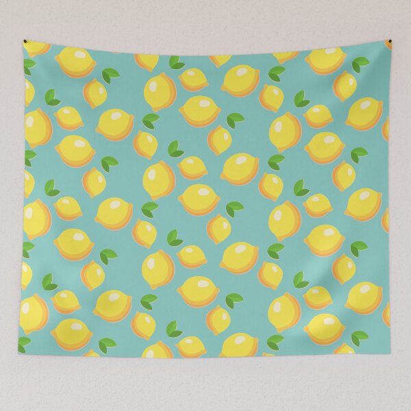 Item preview, Fresh Lemon Pattern Poster – Yellow Citrus Fruit Art designed and sold by Road To Track.