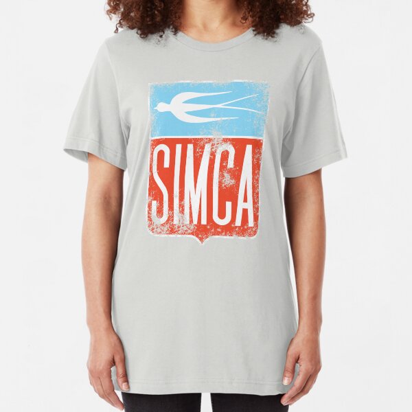 Vintage Simca old bird emblem Slim Fit T-Shirt