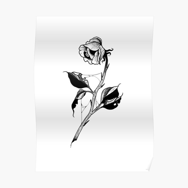 Rose Tattoo stock vector Illustration of dead black  86198386