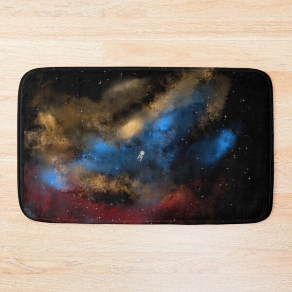 Star Trek - Boldy Going digital painting - StarTrek Bath Mat