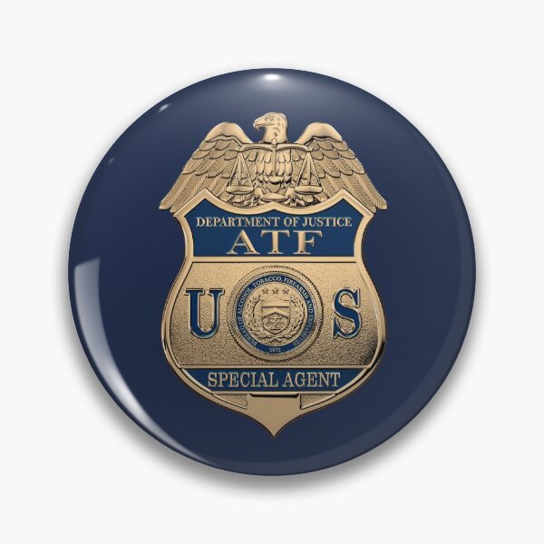 Item preview, The Bureau of Alcohol, Tobacco, Firearms and Explosives - ATF Special Agent Badge over Blue Velvet designed and sold by Serge Averbukh Art Studio.