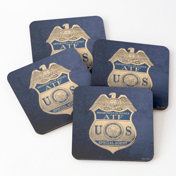 Item preview, The Bureau of Alcohol, Tobacco, Firearms and Explosives - ATF Special Agent Badge over Blue Velvet designed and sold by Serge Averbukh Art Studio.