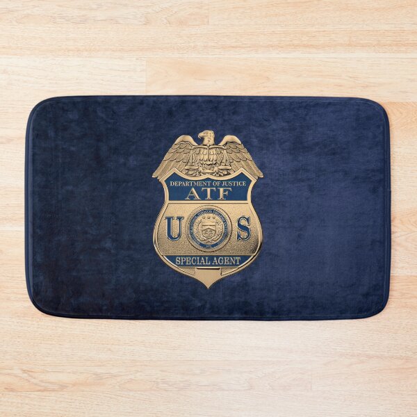 Item preview, The Bureau of Alcohol, Tobacco, Firearms and Explosives - ATF Special Agent Badge over Blue Velvet designed and sold by Serge Averbukh Art Studio.