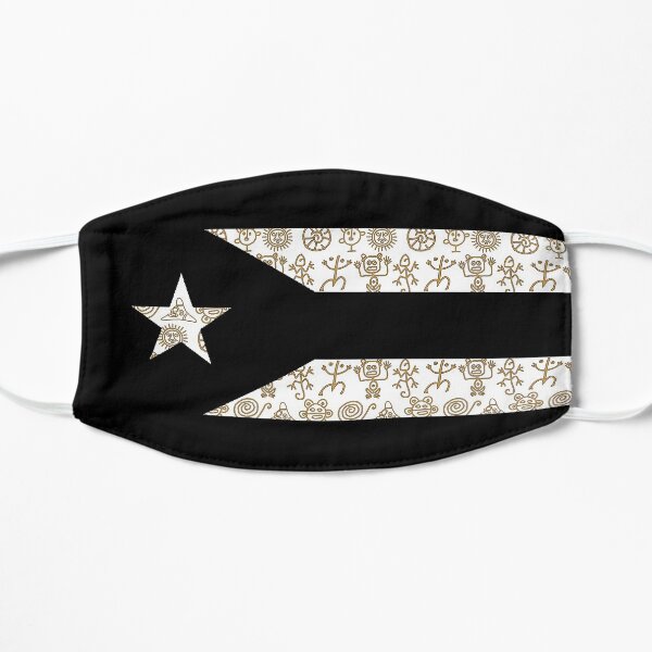 Bandera de resistencia / Taino I Mascarilla plana