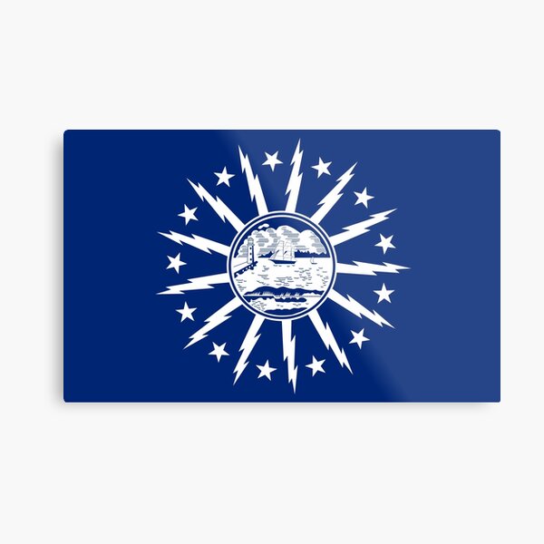 buffalo city flag Metal Print
