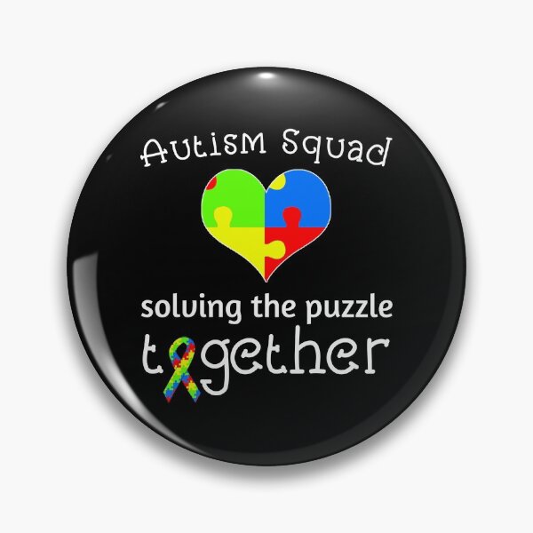 Item preview, Autism Squad Rise Awareness Proud Ribbon Heart Puzzle Family design designed and sold by CreatedByHeidi.