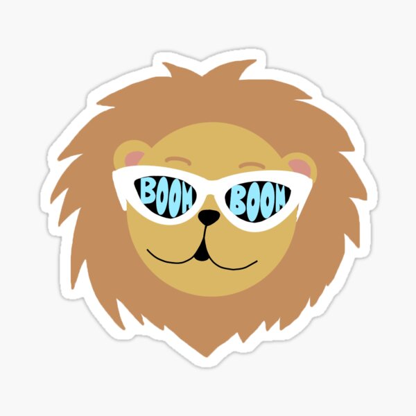 Boom Boom Lion Sticker