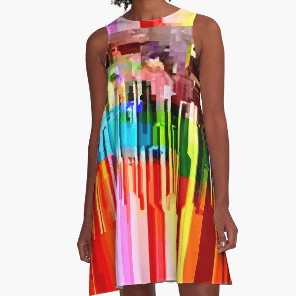 Glitch 11 A-Line Dress