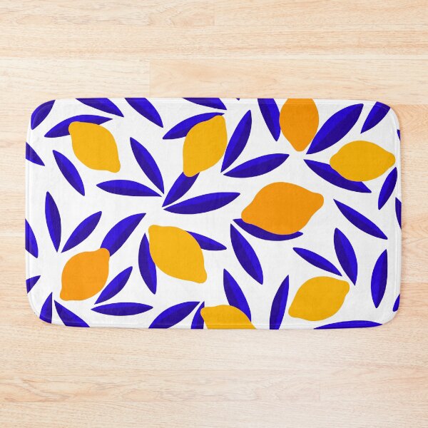 Item preview, 'Zest for Life' Pop Lemon Pattern #blueandyellow #positivity designed and sold by Dominiquevari.