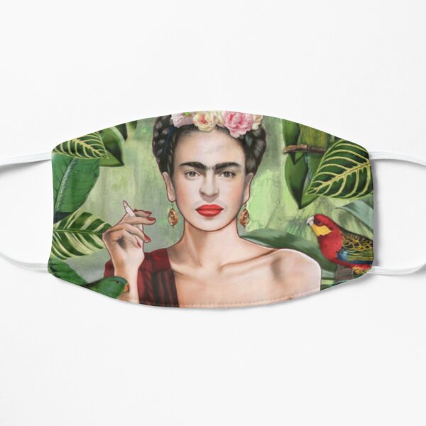 Frida Khalo Flowers t-Shirt artiste peintre Masque sans plis