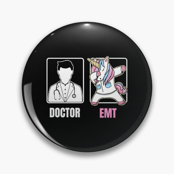 Item preview, EMT Dabbing Unicorn Funny Boring Doctor Quote Fun Paramedic  designed and sold by CreatedByHeidi.