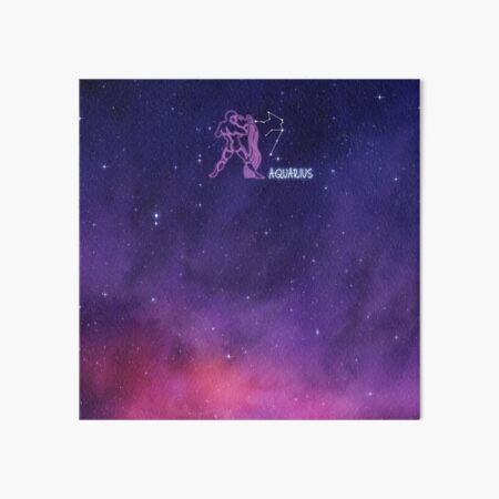 Item preview, Zodiac, Aquarius constellation, Star, Galaxy, Nebula, Rainbow designed and sold by GalleryArtField.