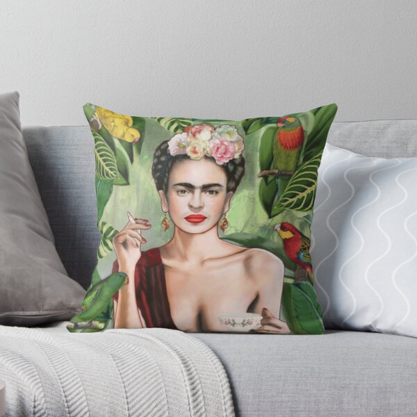 Frida Khalo Flowers camiseta artista pintora Cojín