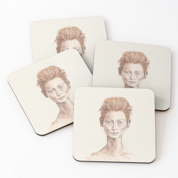 Item preview, Tilda Red Head Face Portrait Drawing designed and sold by NOTSNIW ART.