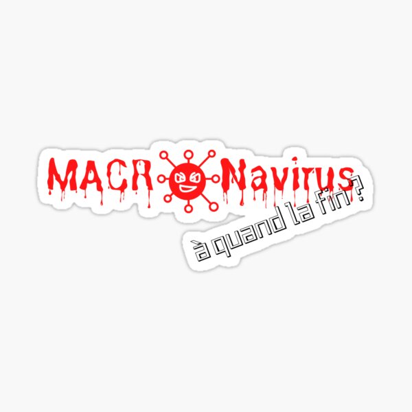 MACRONAVIRUS 2 Sticker