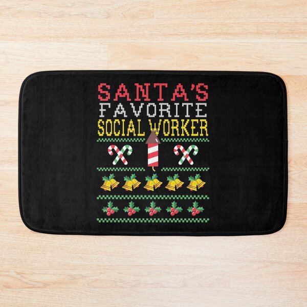 Item preview, Santa's Favorite Social Worker Christmas Gift designed and sold by haselshirt.