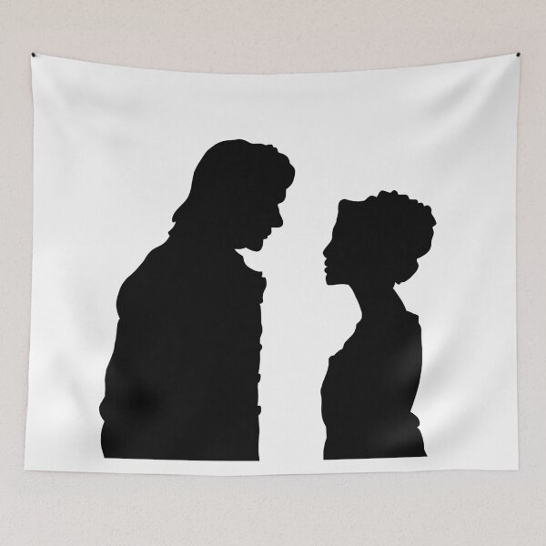 Item preview, Orgullo y prejuicio - Sr. Darcy y Elizabeth Silhouette designed and sold by Jadorefourier.