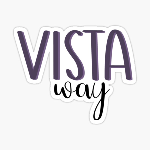 Vista Way Sticker