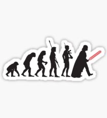 Human evolution Star wars Sticker
