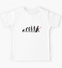 Human evolution Star wars Kids Tee