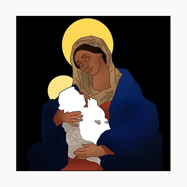 Guido Reni The Madonna and Child Redone Photographic Print