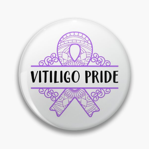 Item preview, Vitiligo Raise Awareness Pride Saying Proud Purple Ribbon design designed and sold by CreatedByHeidi.