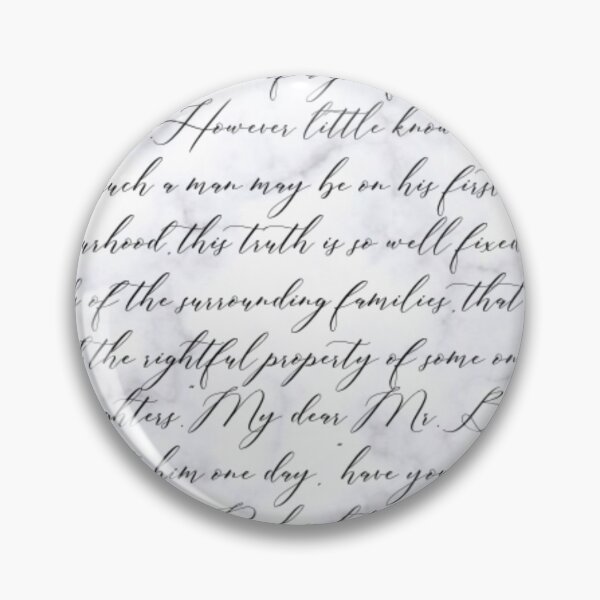 Item preview, Pride and Prejudice Text Print designed and sold by aibilo.