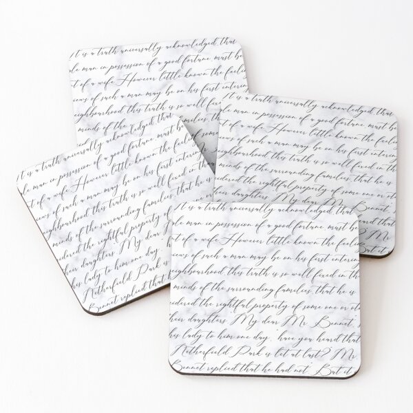 Item preview, Pride and Prejudice Text Print designed and sold by aibilo.