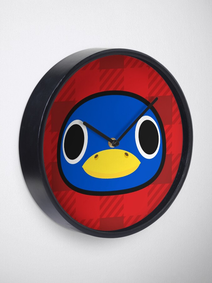 "ROALD ANIMAL CROSSING" Clock by purplepixel | Redbubble