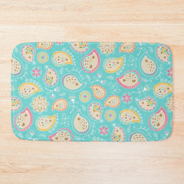 Item preview, Hedgehog Paisley_Colors and Cerulean designed and sold by miavaldez.