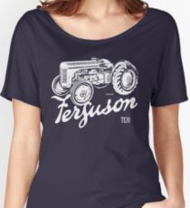 Classic Ferguson TE20 script and illustration Women's Relaxed Fit T-Shirt