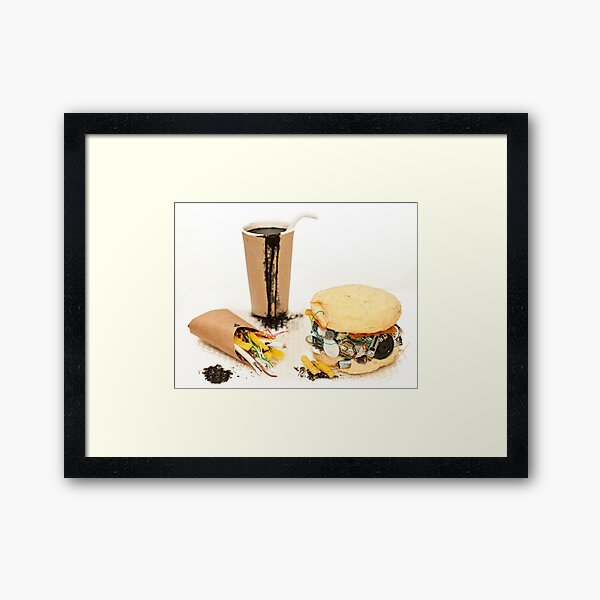 Junk Food Framed Art Print