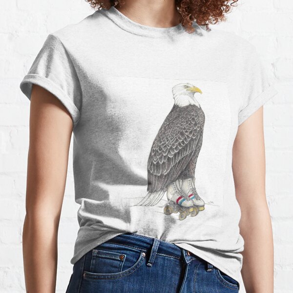 Eagle on roller skates Classic T-Shirt