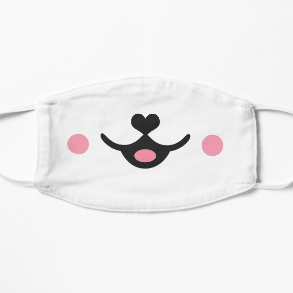 Kawaii Cat Face Flat Mask
