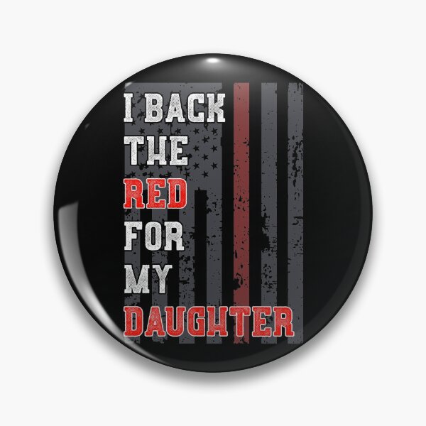Item preview, Firefighter Daughter Support Thin Red Line American Flag  designed and sold by CreatedByHeidi.