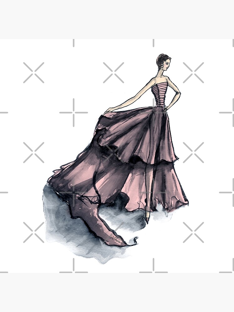 Audrey in Pink Fashion Dress Beautiful Feminine Disco Gown by notsniwart