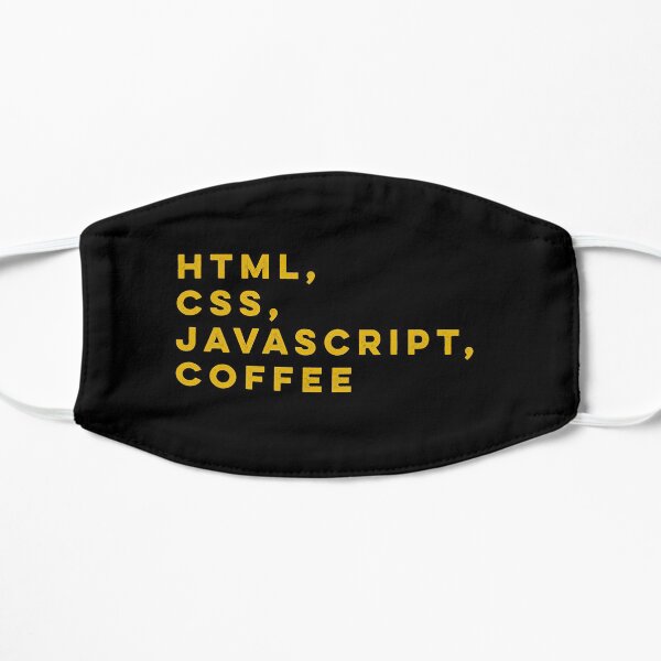 Programmer HTML css javascript coffee Mask