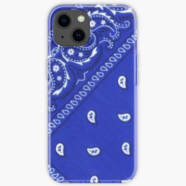 Blue bandana iPhone Soft Case