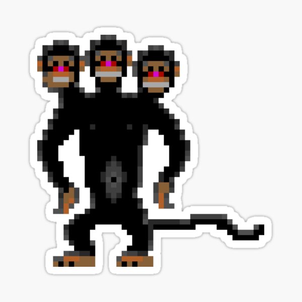 Look behind you! (Monkey Island) Sticker